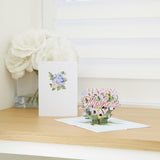 Happy Mother'S Day Pop-Up Card For Her - 3D Greeting Cards For Mom, Wife, Women - Hydrangeas - 5" X 7" Floral Card - Blank Notecard & Envelope Included