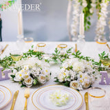 Flower Balls Centerpieces For Tables: 2 Pcs White Flowers For Centerpieces Floral Arrangements Centerpiece For Wedding Party Celebration Home