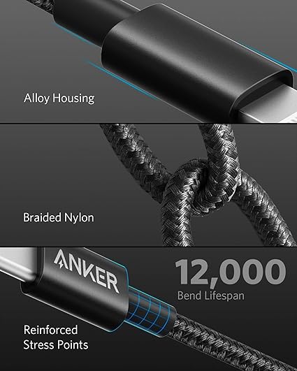 Apple MFi Certified USB C to Lightning Cable 10FT Fast Charging Cord for iPhone 14 13 12 11 iPad Black