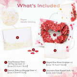 3D Pop-Up Rose Card | With Slide-Out Message Note | Handcrafted Floral Design | Romantic Greeting Card For Valentine’S Day, Anniversaries, Birthdays, Weddings & Special Moments | Designed In Japan
