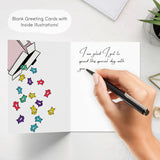 Cute Anniversary Card, Birthday Card For Her Him/Girlfriend Wife/Husband Boyfriend, Friendship Thank You Kawaii Greeting Card (10 Cards - Boxed Set Of 10 Cards - Cute/Funny)