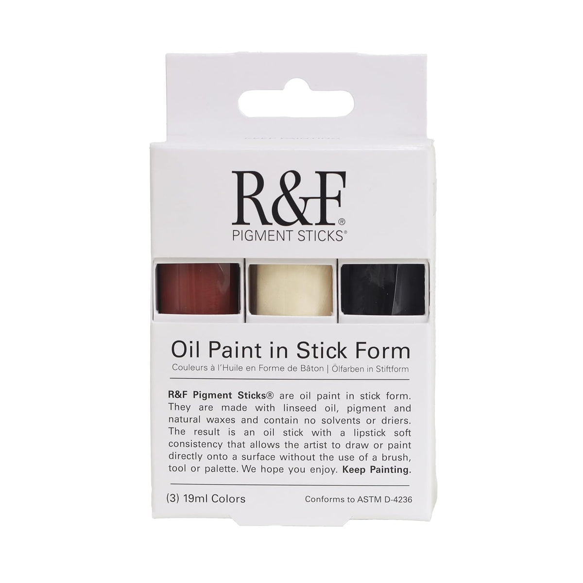 Handmade Paints - Professional Oil Pigment Stick, Begin - Set Of 3 19Ml
