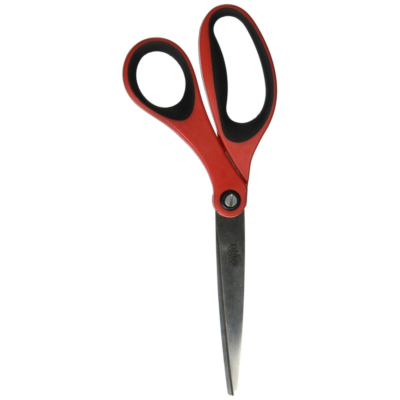 School Smart Scissors, Stainless Steel Blades, Soft Grip, 8 Inches