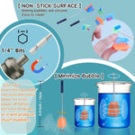 Rechargeable Epoxy Resin Mixer,Usb Handheld Electric Resin Mixer For Mixing Epoxy Without Bubbles, Resin Stirrer For Tumblers Epoxy, Resin Molds, Glazes And Paint (Grey) (White)