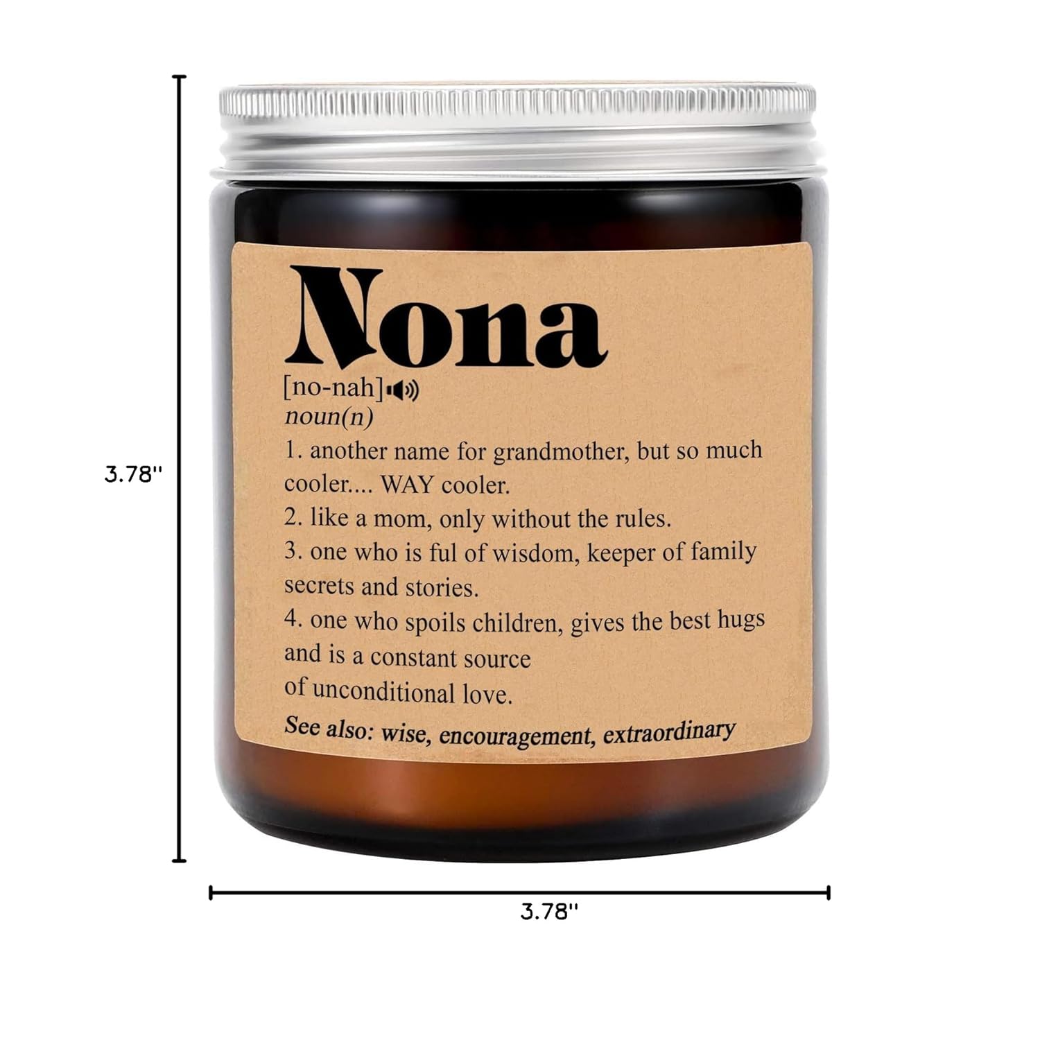 Nona Definition Candle - Best Nona Ever Gift