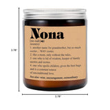 Nona Definition Candle - Best Nona Ever Gift