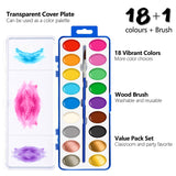 18 Colors Watercolor Paint Set Bulk Pack Of 24 Water Color Paint Sets Water Color Sets