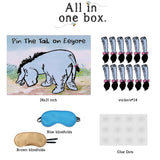 24Pcs Pin The Tail On Donkey Games For Winnie Birthday Party Supplies Large High Gloss Waterproof Poster Favors For Birthday Baby Shower Decorations