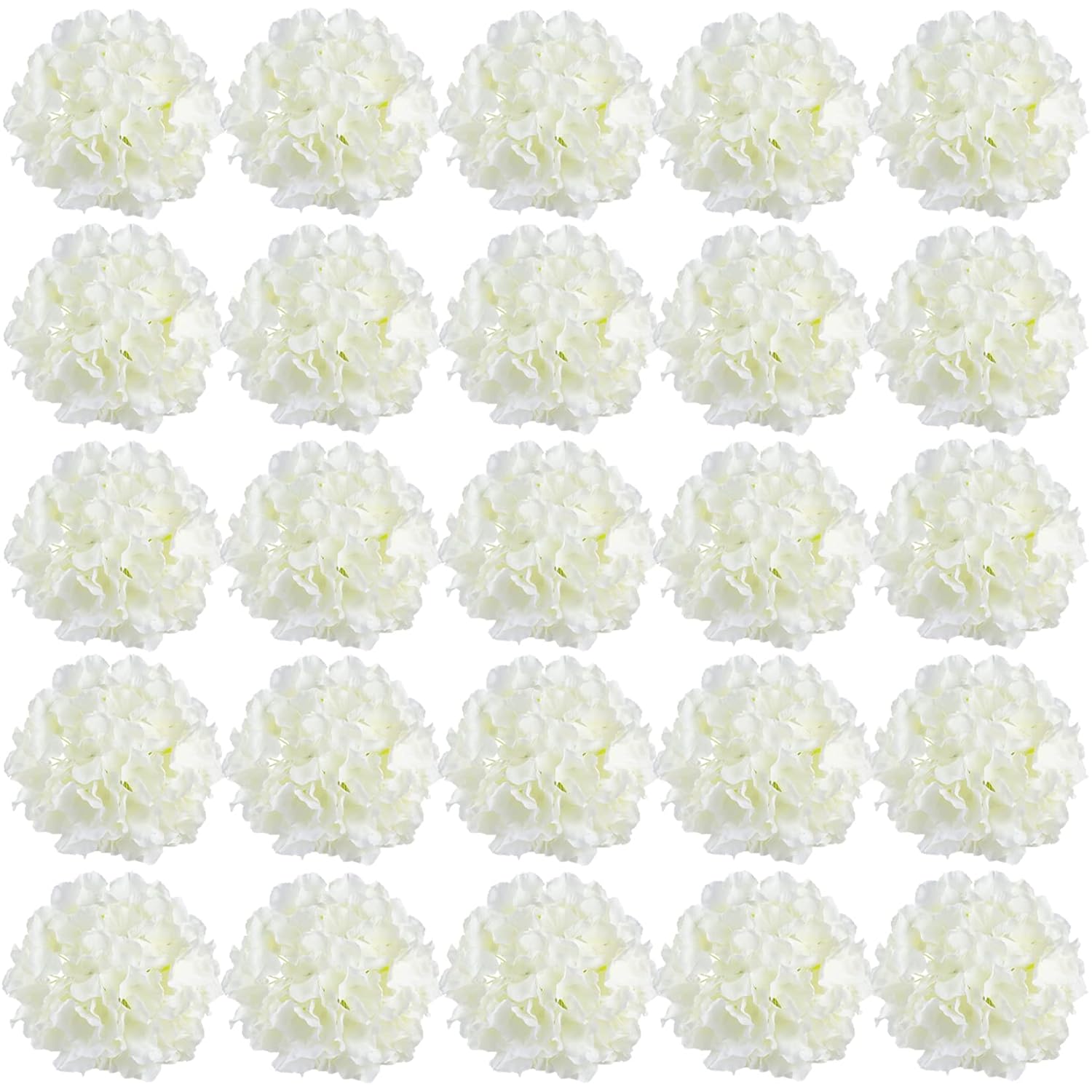 30 Pcs 8 Inch Big Silk Hydrangea Heads Artificial Flowers Heads With Stems Fake Hydrangea Flowers For Décor