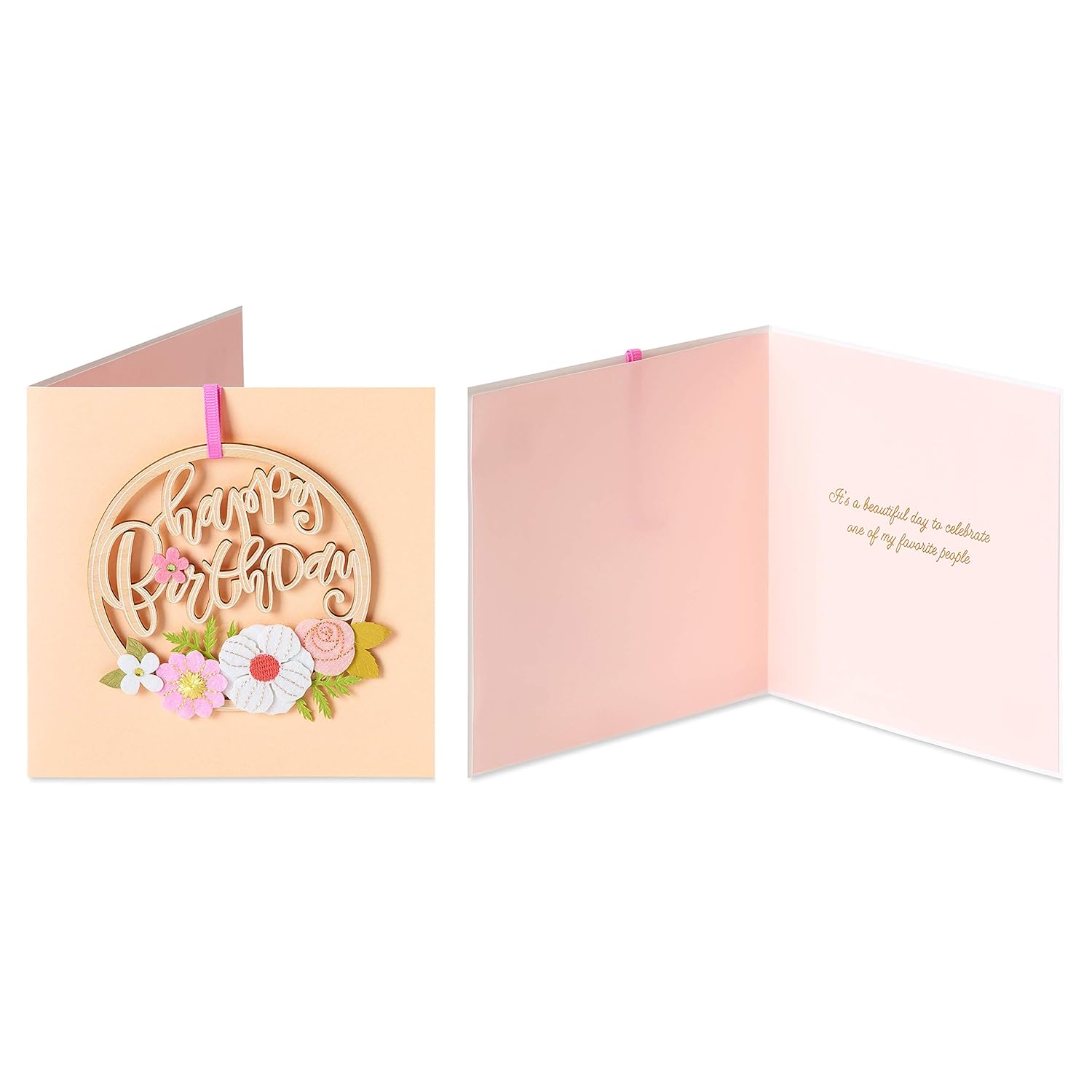 Birthday Cards, Flowers And Hummingbird (2-Count)