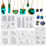 4 Pack Island Resin Pendant Molds, Pendant Silicone Molds Jewelry Resin Casting Molds For Earrings Necklace Keychains Uv Resin Ocean Style Epoxy