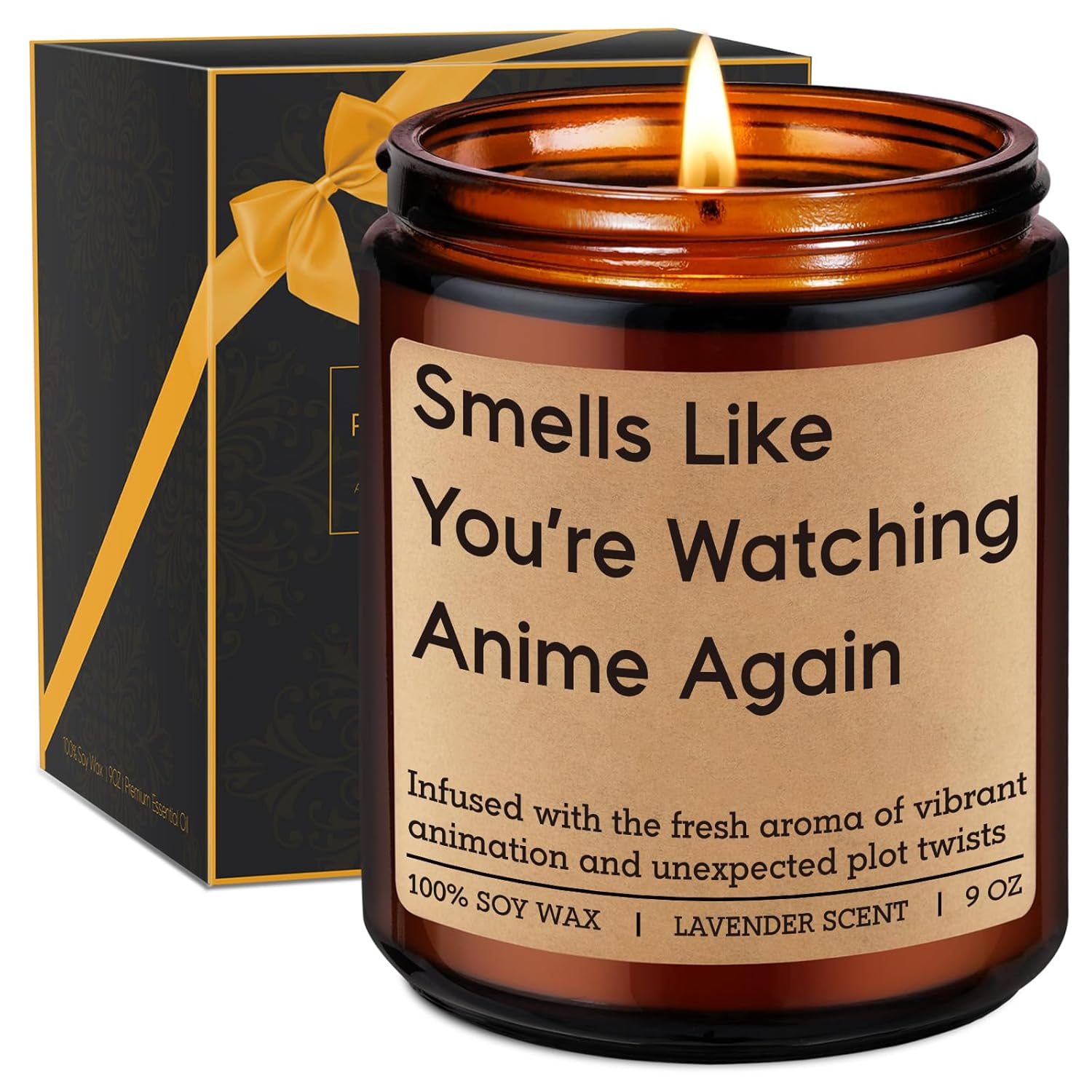 Candle, Anime Lover Gifts, Anime Gifts For Men, Women, Teen Boys Girls - Japanese Anime'S Fan Birthday Idea, Cool Funny Valentines Day Present For Manga Weeb Otaku Friend Boyfriend Husband Son