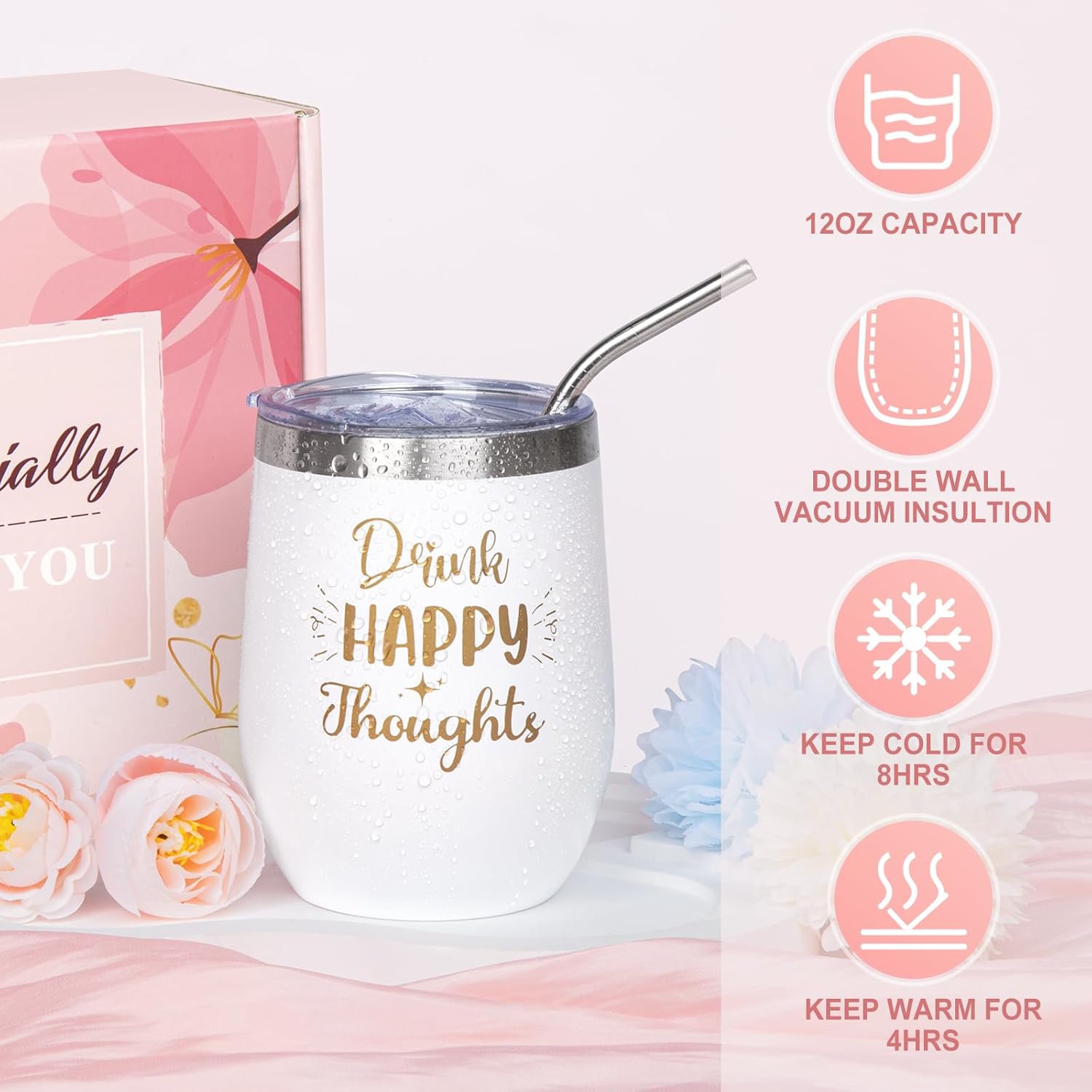Birthday Gifts For Women, Relaxing Spa Gift Baskets For Women, Rose Get Well Gifts Box Set For Her Friend Daughter Sister Wife Coworker Nurse Teacher On Valentine'S Day