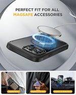 iPhone 16 Pro Case, Full-Body, Glass Protector, MagSafe, Drop Proof, 6.3"