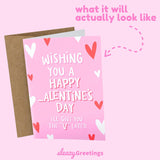 Funny Valentine'S Day Card For Him | Anniversary Cards For Husband | Naughty Dirty Inappropriate Valentines Day Card | I'Ll Give You The V Later Card