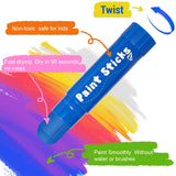 Paint Sticks, 12 Colors Solid Tempera Paint Sticks For Kids, Quick Drying Washable Paint For Toddlers, Christmas Gifts For Kids