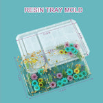 4 Pcs Silicone Molds For Diy Epoxy Resin - Large Resin Molds Including Rolling Tray Mold Ashtray Joint Holder And Resin Grinder Mold