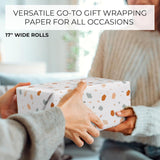 Beautiful Birthday Wrapping Paper - Set Of 3 Quality Happy Birthday Paper Rolls For Medium Sized Gifts - Add A Touch Of Magic To Every Gift You Wrap - 17 In X 120 In Per Roll For Boys And Girls