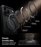 O1S Series 360 Magnetic Stand Phone Case Compatible with iPhone 18 Pro Black Protective Cover