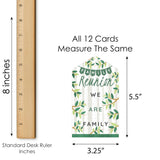 Big Dot of Happiness Family Tree Reunion - Family Gathering Party Game Pickle Cards - Conversation Starters Pull Tabs - Set of 12