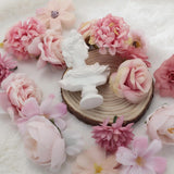 20Pcs Pink Roses Artificial Flowers Bouquet For Graduation Cap Diy, Wedding Cake Decor, Party Floral Arrangement, Home Decoration