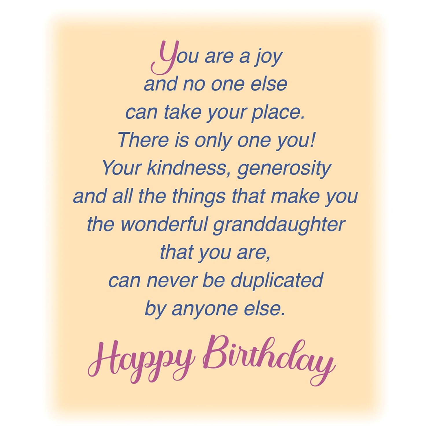 - Birthday Card For Granddaughter - Made In America - Perfect Size: Opens To A Generous 10" X 7.75" - Amazing - 95368