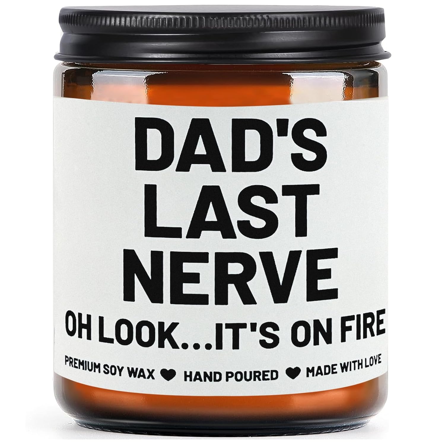 Gifts For Dad, Funny Fathers Day Christmas Birthday Gifts For Dad From Daughter Son, Sandalwood Juniper Scented Funny Candle Gift For Stepdad Daddy Grandpa Him