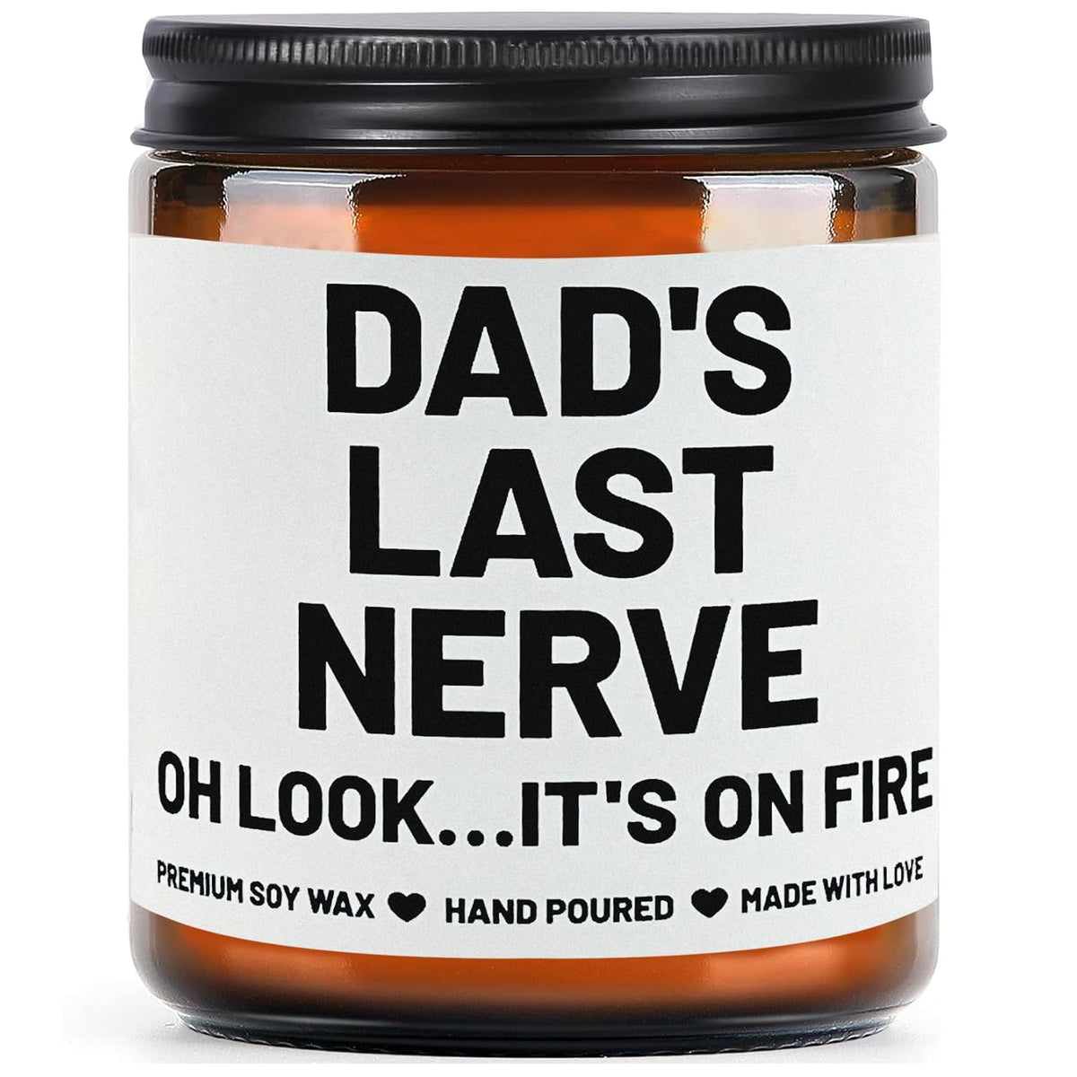 Gifts For Dad, Funny Fathers Day Christmas Birthday Gifts For Dad From Daughter Son, Sandalwood Juniper Scented Funny Candle Gift For Stepdad Daddy Grandpa Him