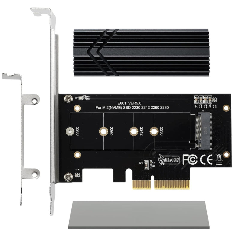 Nvme M.2 Ssd To Pcie X16/X8/X4/ Adapter, Pcie 3.0 X4 Expansion Card With Heats