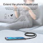 3.5Mm Extension Cable 6.6Ft/2Meter Audio Male To Female Stereo Extension Adapter Nylon Braided Cord Compatible For Home/Car Stereos Smartphones Headphones Tablets Media Players And More