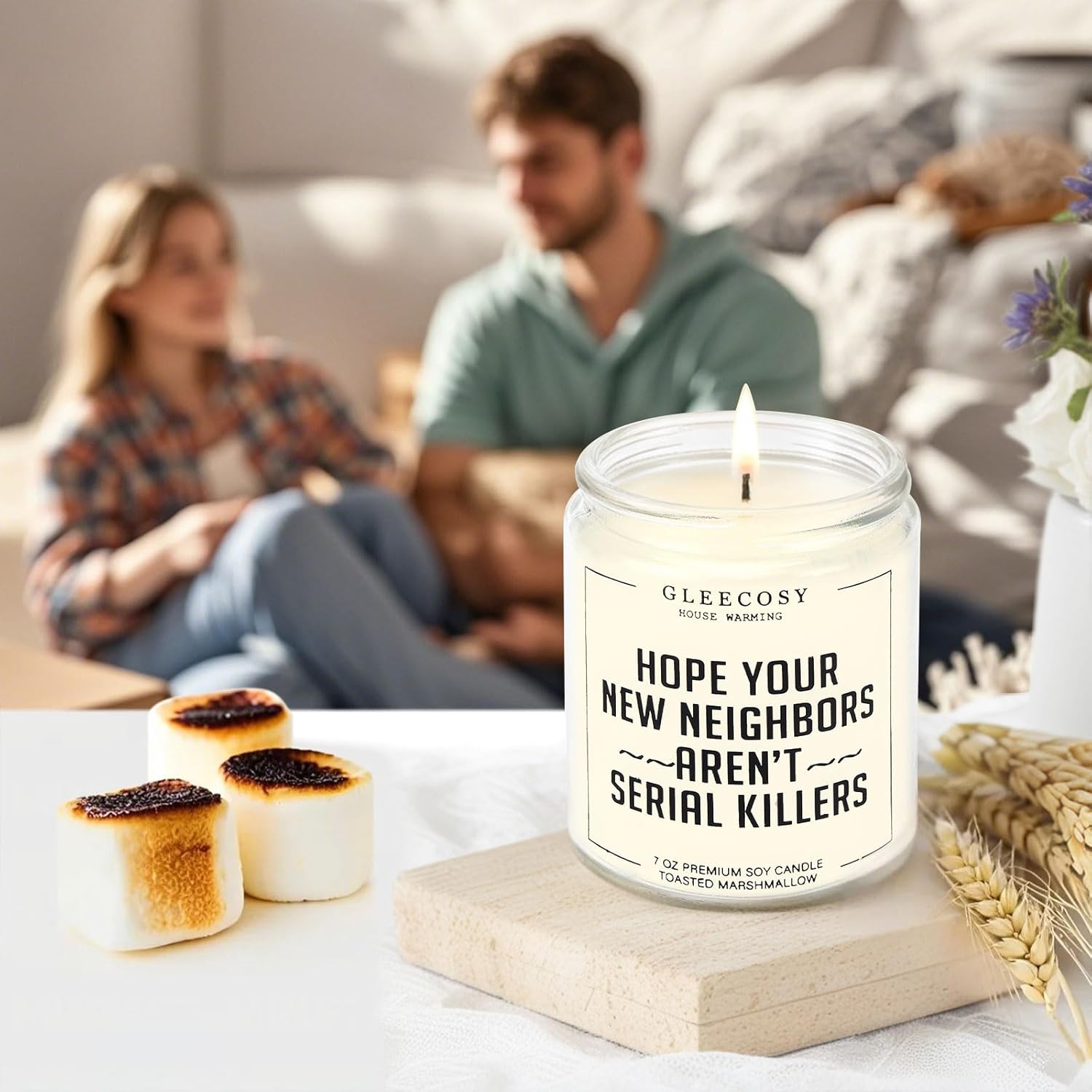 Home Housewarming Scented Candle – Funny New House Warming Gift Ideas For Apartment, Neighbor, Homeowners