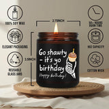 Funny Gothic Happy Birthday Candle Gift For Her Him, Go Guy Its Yo Birthday Candle, Unique Skeleton Gothic Bday Candles Gifts For Women, Men, Husband, Wife, Friends, Female Birthday Candles Gifts11