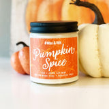 Pumpkin Spice Fall Candles For Home Scented – Vanilla, Pumpkin, Cinnamon, Clove – Perfect Home Décor Gifts For Autumn, Holiday, Christmas, Winter - 9Oz, Soy Wax, 50 Hour Burn
