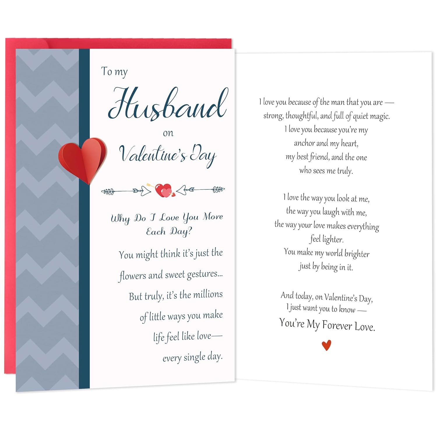 Husband Valentines Day Card, Romantic Valentines Day Cards Gifts For Husband From Wife, Funny Valentine'S Day Gifts For Him