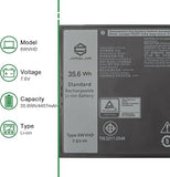 6WVHD 7.6V 35.6Wh Replacement Laptop Battery for Dell Latitude 7230 Rugged Extreme Tablet