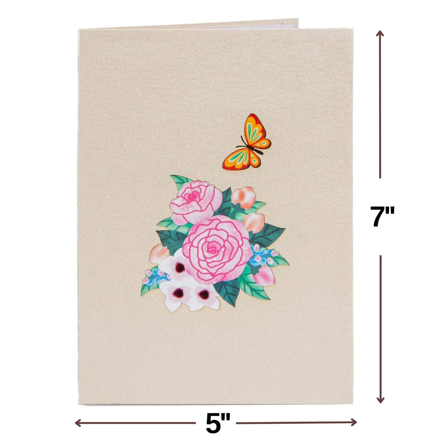 3D Pop Up Mothers Day Card, Best Mom Ever, For Mom, Wife - 5" X 7" Cover - Includes Envelope And Note Tag