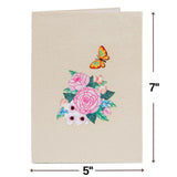 3D Pop Up Mothers Day Card, Best Mom Ever, For Mom, Wife - 5" X 7" Cover - Includes Envelope And Note Tag