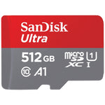 512GB Ultra microSDXC UHS-I Memory Card, 150MB/s, C10, U1, A1, Full HD, Adapter