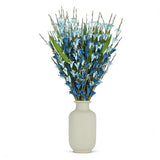 17.7 Inch 20 Pcs Blue Witch Hazel Branches, Artificial Flower Stems For Vase Decor, Diy Wreath Making, Bedside Table, Windowsill, Table Centerpiece, Mantel & Office Spring Home Decoration