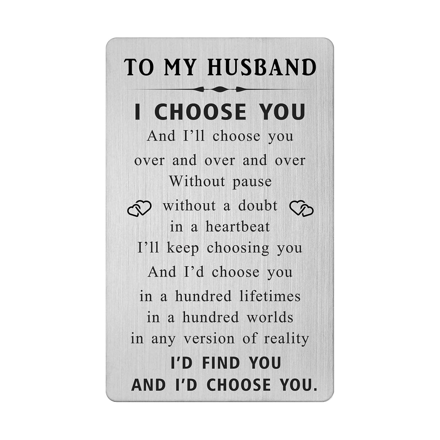 Christmas Cards For Husband - Husband Fathers Day Card - Wedding Day Gifts For Him From Wife, Groom From Bride, Engagement Card, I Love You Gifts, Anniversary Card For Men Ideas