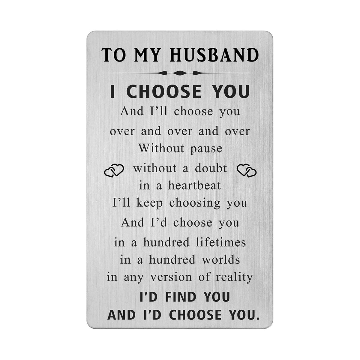 Christmas Cards For Husband - Husband Fathers Day Card - Wedding Day Gifts For Him From Wife, Groom From Bride, Engagement Card, I Love You Gifts, Anniversary Card For Men Ideas