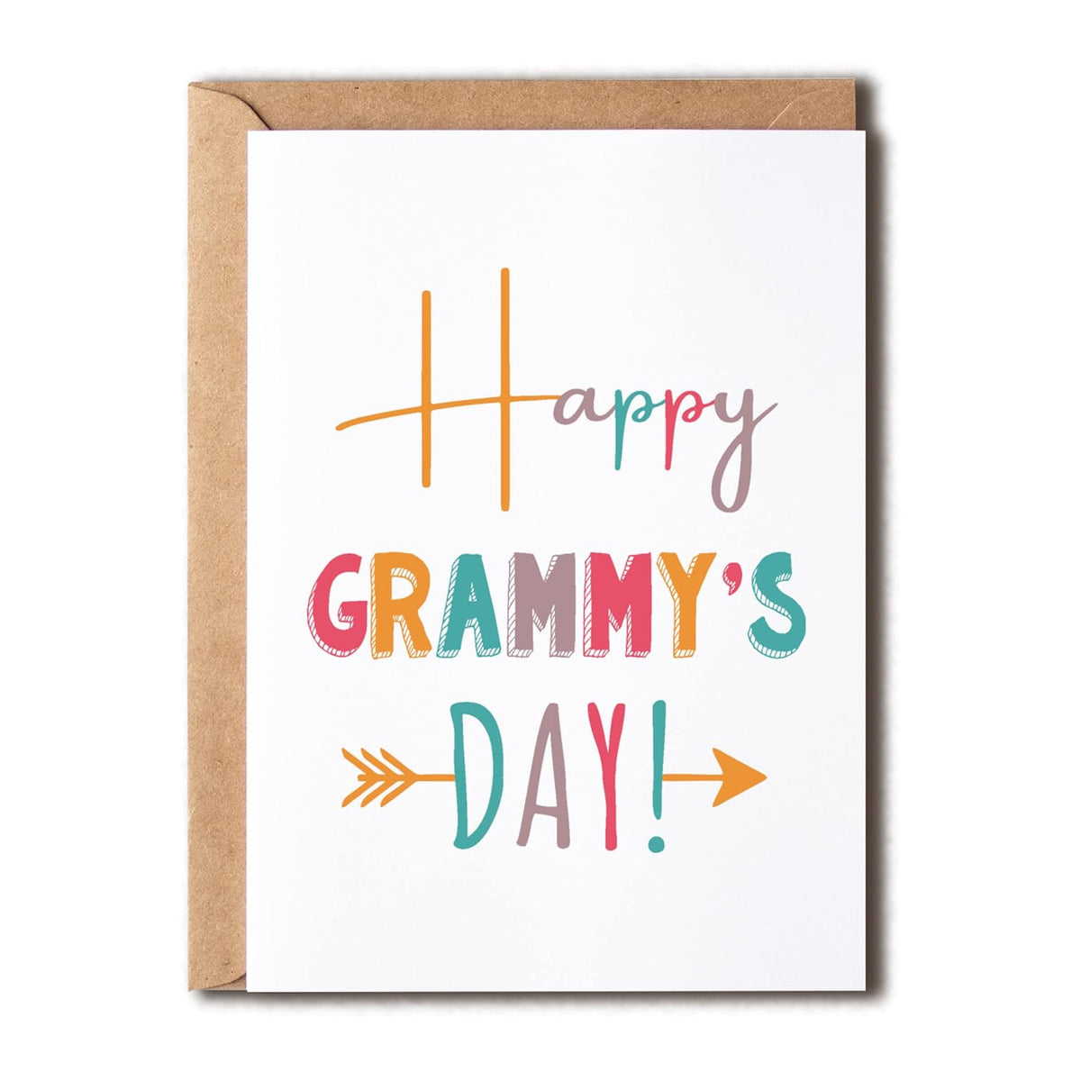 Greeting Card For Grammy Or Grandma. Premium 5 X 7 Inches Birthday Or Mother'S Day Card. Includes Envelope.