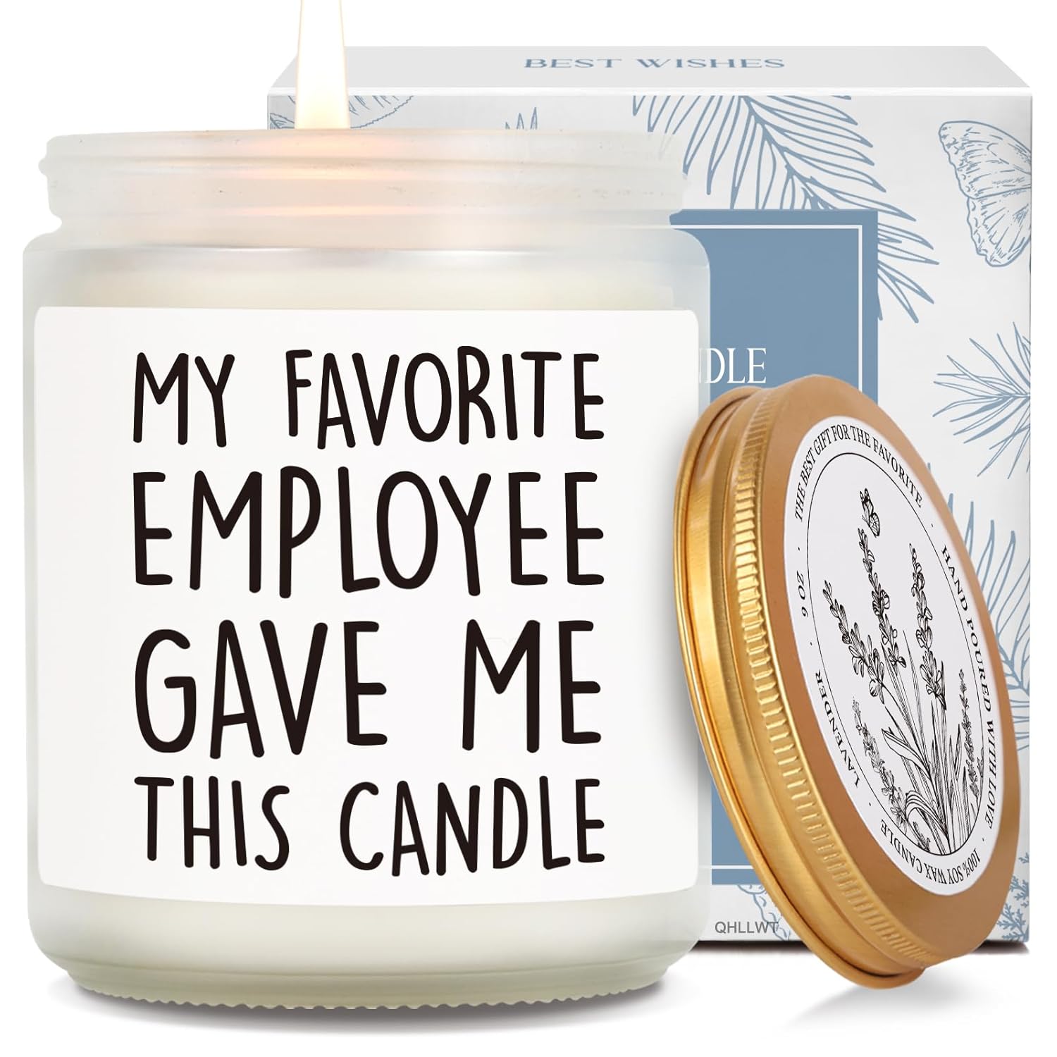 Funny Office Humor Scented Candle Gift For Boss Women Men, My Favorite Employee Gave Me This, Thanksgiving Christmas Boss Day Birthday Candles Gifts For Boss Leaders Employers Coworkers-51