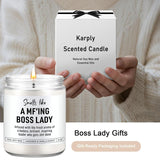 Candle, Bosses Day Gifts For Women, Boss Lady Gifts, Funny Christmas, Appreciation, Birthday, Cool Presents For Bosses, Female, Boss Woman, Manager, Entrepreneur, Girl Boss, New Business Owner