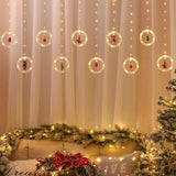 Christmas Lights, 120 Led Lights 9.84 Feet Long Christmas Decorations Lights, With Flashing Bubble Lights,10 Cute Round