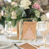 60 Sets Guess The Dress Bridal Shower Games For Guests Include 60 Pcs Wedding Shower Games Cards And 60 Pcs Pencils Fun Wedding Party Supplies Games Ideas (Brown,Long Pencil)