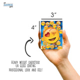 My Scratch Offs - 25 Pack Smiley Face Emoji Valentine Scratch Off Cards, 3x4 Inch Game Cards for Classroom Exchange, White Elephant Gifts & Party Favors for Valentine's Day