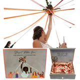 Bouquet Toss Game, Wedding Activity Entertainment, Up To 16 Players, Pink, White, Fabric, Plastic