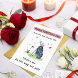 Humor Golf Valentine'S Day Card For Men, Funny Valentine Card Gift For Him, Happy Valentine'S Day From The Love Of Your Life