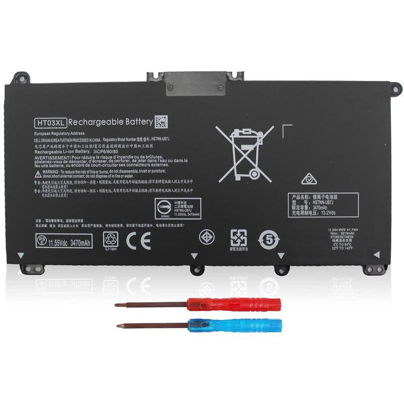 Ht03Xl Battery Compatible With Hp 240 245 250 255 G7 340 348 G5 Pavilion 14-Ce